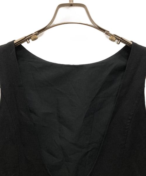 Noble（ノーブル）Noble (ノーブル) リネン混2WAYロングワンピース ブラック サイズ:38の古着・服飾アイテム