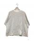 is-ness（イズネス）の古着「BALLOON BORDER SHORT SLEEVE T-SHIRT/バルーンボーダーTシャツ」｜ホワイト