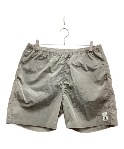 CUP AND CONE（カップアンドコーン）CUP AND CONE (カップアンドコーン) Crispy Nylon Baggy Shorts/クリスピーナイロンバギーショーツ グレー サイズ:Bigの古着・服飾アイテム