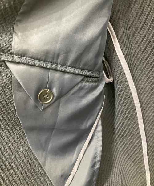 TETE HOMME（テット オム）TETE HOMME (テット オム) ドットエアーサッカー ジャケット ネイビー サイズ:M 未使用品の古着・服飾アイテム