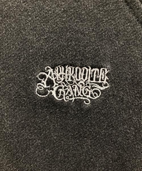 BUDSPOOL（バッズプール）BUDSPOOL (バッズプール) PIGMENT DYE CLASSIC LOGO HALF ZIP HOODED SWEAT SHIRT グレー サイズ:Sの古着・服飾アイテム