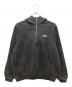 BUDSPOOL（バッズプール）の古着「PIGMENT DYE CLASSIC LOGO HALF ZIP HOODED SWEAT SHIRT」｜グレー