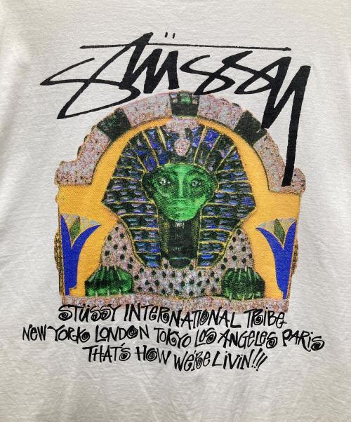 stussy（ステューシー）stussy (ステューシー) SPHINX TEE/スフィンクス ティー ホワイト サイズ:XLの古着・服飾アイテム