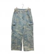 CHAORENBANG-）の古着「デニムカーゴパンツ」｜ブルー