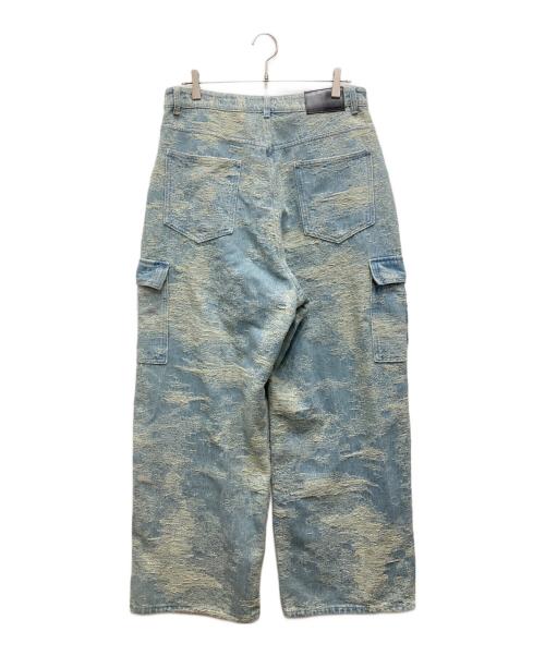 CHAORENBANG（-）CHAORENBANG (-) デニムカーゴパンツ ブルー サイズ:XLの古着・服飾アイテム