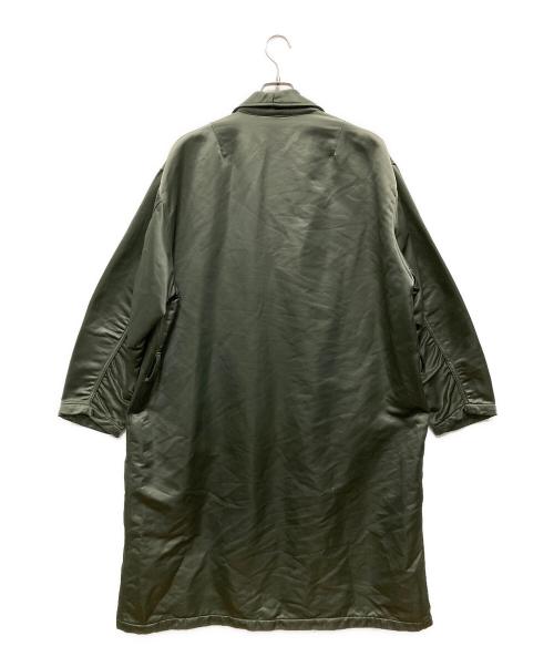 Mr.Gentleman（ミスタージェントルマン）MR.GENTLEMAN (ミスタージェントルマン) MA-1 GOWN COAT/MA-1 ガウンコート オリーブ サイズ:Lの古着・服飾アイテム