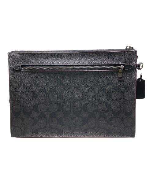 COACH（コーチ）COACH (コーチ) シグネチャークラッチバッグ ブラックの古着・服飾アイテム