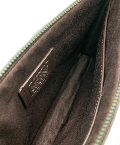 COACH（コーチ）COACH (コーチ) シグネチャークラッチバッグ ブラックの古着・服飾アイテム