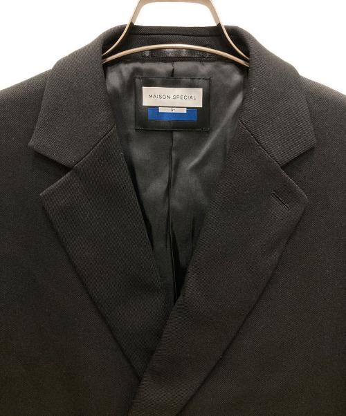 MAISON SPECIAL（メゾンスペシャル）MAISON SPECIAL (メゾンスペシャル) ダブルテーラードジャケット ブラック サイズ:01の古着・服飾アイテム