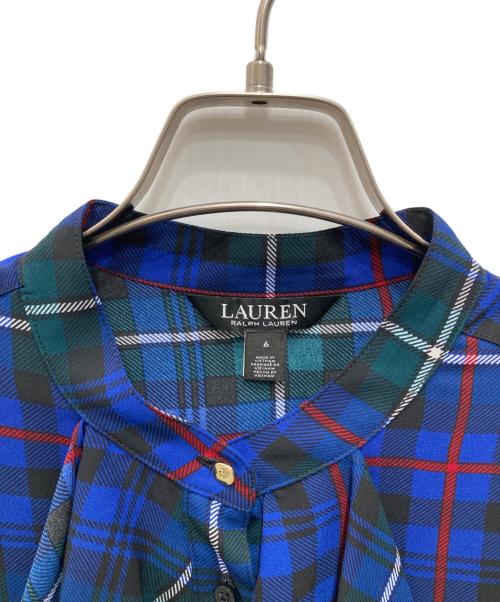 LAUREN RALPH LAUREN（ローレンラルフローレン）LAUREN RALPH LAUREN (ローレンラルフローレン) 総柄ワンピース ブラック サイズ:6の古着・服飾アイテム