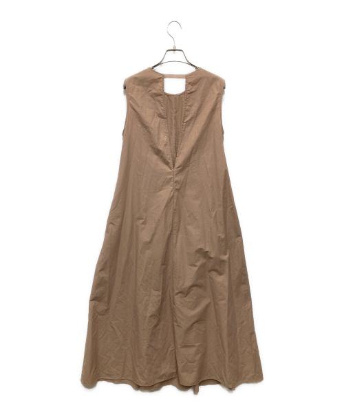 LOUNIE（ルーニー）LOUNIE (ルーニー) ウエストタックバックシャンワンピース ベージュ サイズ:38の古着・服飾アイテム