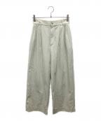 UNITED ARROWS TOKYOユナイテッドアローズトウキョウ）の古着「ダブルタックイージーパンツ」｜グリーン