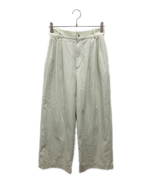 UNITED ARROWS TOKYO（ユナイテッドアローズトウキョウ）UNITED ARROWS TOKYO (ユナイテッドアローズトウキョウ) ダブルタックイージーパンツ グリーン サイズ:38の古着・服飾アイテム