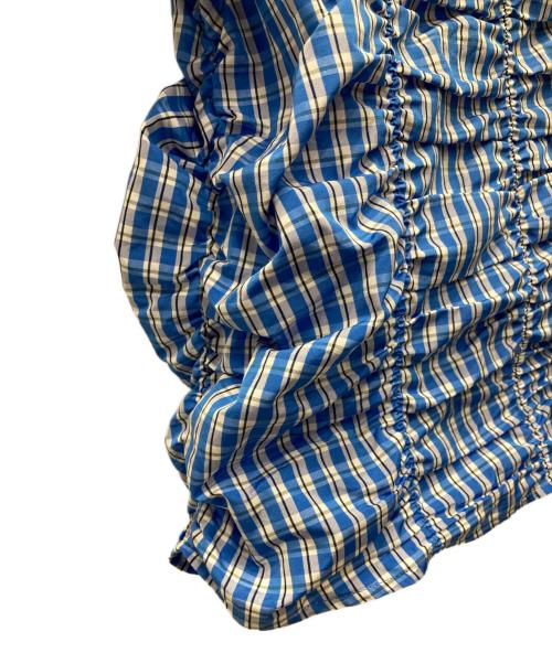 UNITED ARROWS TOKYO（ユナイテッドアローズトウキョウ）UNITED ARROWS TOKYO (ユナイテッドアローズトウキョウ) シャーリング2wayブラウス ブルー サイズ:不明(実寸をご確認ください)の古着・服飾アイテム