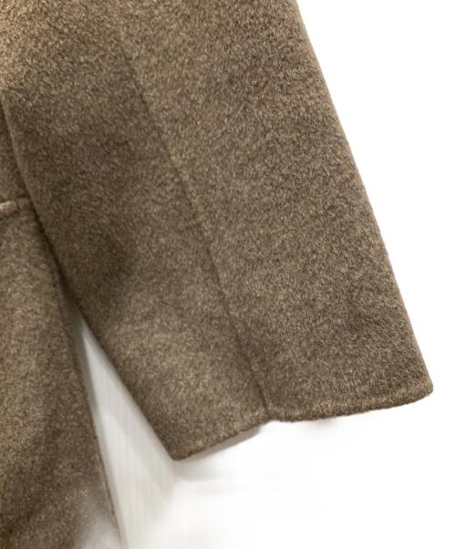 Noble（ノーブル）Noble (ノーブル) super160ショールカラーリバーコート ブラウン サイズ:36の古着・服飾アイテム