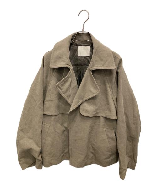 Plage（プラージュ）Plage (プラージュ) WOOL LINEN ブルゾン ブラウン サイズ:38の古着・服飾アイテム