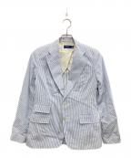 POLO RALPH LAURENポロ・ラルフローレン）の古着「ストライプテーラードジャケット」｜ブルー