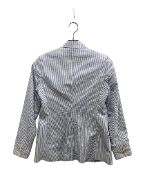 POLO RALPH LAUREN（ポロ・ラルフローレン）POLO RALPH LAUREN (ポロ・ラルフローレン) シャンブレーテーラードジャケット ブルー サイズ:6の古着・服飾アイテム