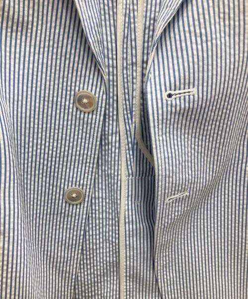 POLO RALPH LAUREN（ポロ・ラルフローレン）POLO RALPH LAUREN (ポロ・ラルフローレン) ストライプテーラードジャケット ブルー サイズ:6の古着・服飾アイテム