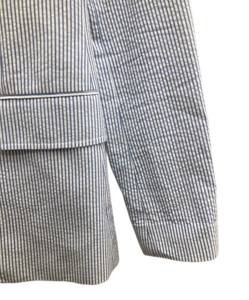 POLO RALPH LAUREN（ポロ・ラルフローレン）POLO RALPH LAUREN (ポロ・ラルフローレン) シャンブレーテーラードジャケット ブルー サイズ:6の古着・服飾アイテム