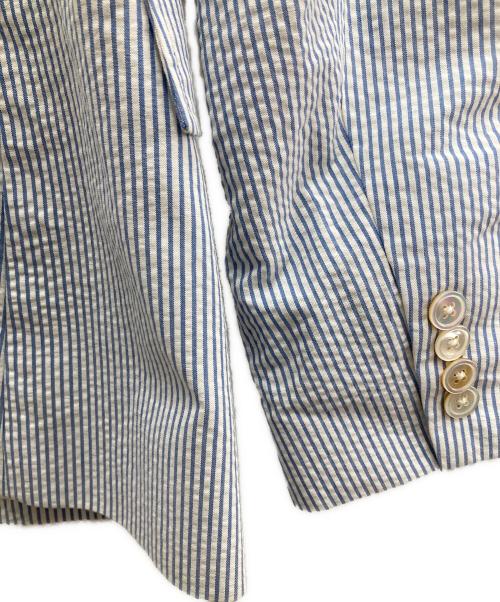 POLO RALPH LAUREN（ポロ・ラルフローレン）POLO RALPH LAUREN (ポロ・ラルフローレン) シャンブレーテーラードジャケット ブルー サイズ:6の古着・服飾アイテム