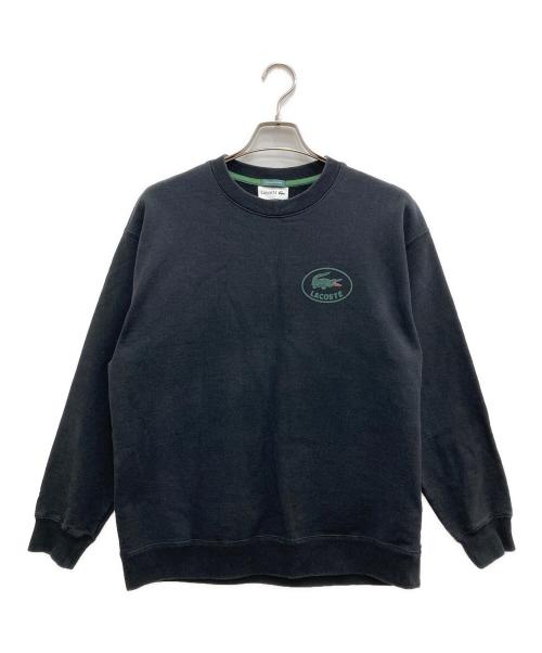 LACOSTE（ラコステ）LACOSTE (ラコステ) BEAMS (ビームス) NAPORITAINロゴスウェット ブラック サイズ:FR3の古着・服飾アイテム