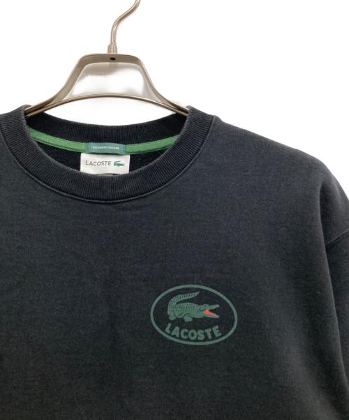 LACOSTE（ラコステ）LACOSTE (ラコステ) BEAMS (ビームス) NAPORITAINロゴスウェット ブラック サイズ:FR3の古着・服飾アイテム
