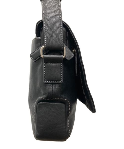 土屋鞄（ツチヤカバン）土屋鞄 (ツチヤカバン) レザーショルダーバッグ ブラックの古着・服飾アイテム