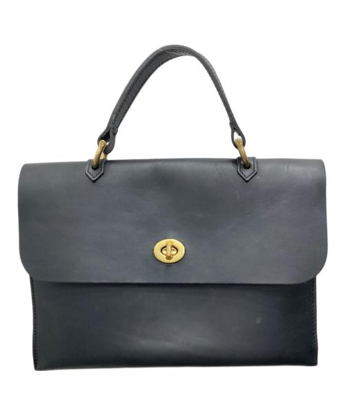 Mimi Berry（ミミベリー）Mimi Berry (ミミベリー) ベジタブルタンニンレザーショルダーバッグ ブラックの古着・服飾アイテム