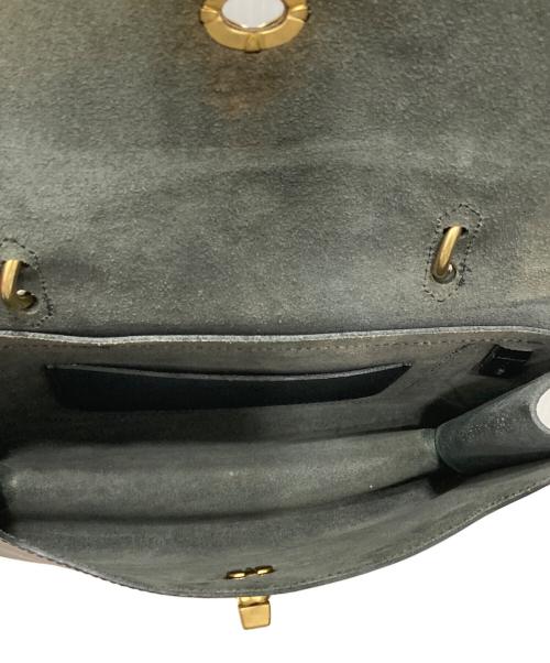 Mimi Berry（ミミベリー）Mimi Berry (ミミベリー) ベジタブルタンニンレザーショルダーバッグ ブラックの古着・服飾アイテム