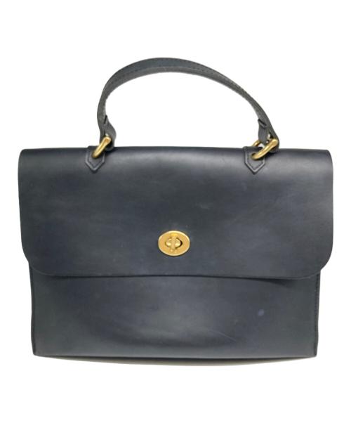 Mimi Berry（ミミベリー）Mimi Berry (ミミベリー) ベジタブルタンニンレザーショルダーバッグ ブラックの古着・服飾アイテム