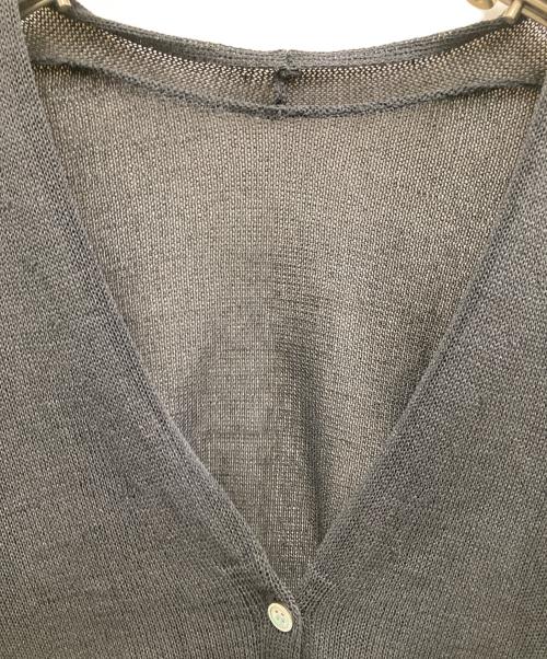 Spick and Span（スピック＆スパン）Spick and Span (スピックアンドスパン) ペーパーヤーンカーディガン ブラック サイズ:FREEの古着・服飾アイテム