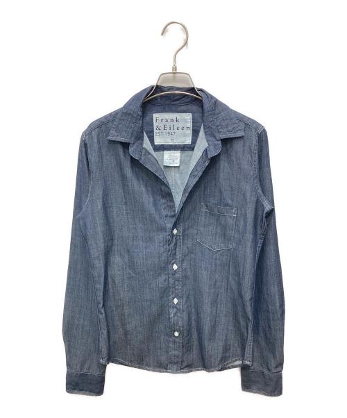 Frank&Eileen（フランクアンドアイリーン）Frank&Eileen (フランクアンドアイリーン) スキッパーデニムシャツ ブルー サイズ:XS 未使用品の古着・服飾アイテム