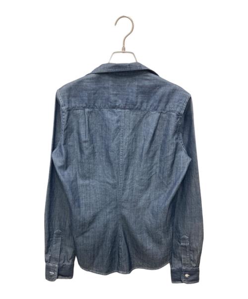 Frank&Eileen（フランクアンドアイリーン）Frank&Eileen (フランクアンドアイリーン) スキッパーデニムシャツ ブルー サイズ:XS 未使用品の古着・服飾アイテム