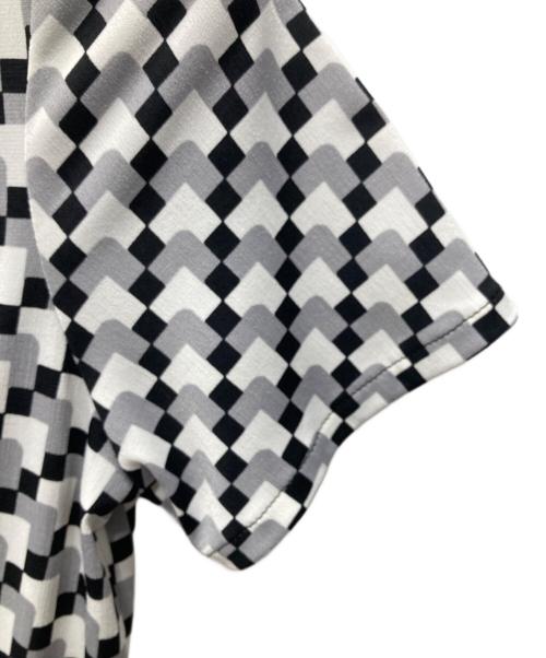 kay me（ケイミー）kay me (ケイミー) カシュクールワンピース ホワイト×ブラック サイズ:6の古着・服飾アイテム