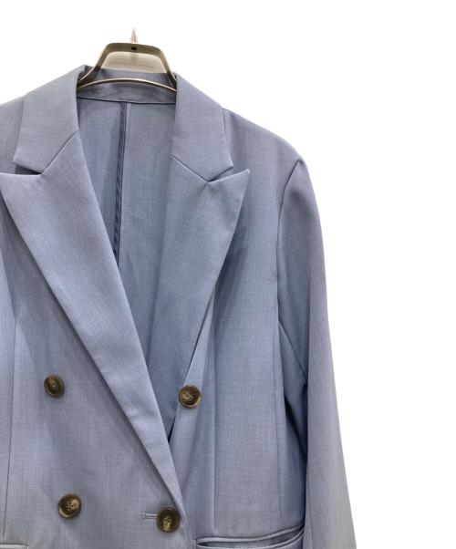 COLLAGE GALLARDAGALANTE（コラージュ ガリャルダガランテ）COLLAGE GALLARDAGALANTE (コラージュ ガリャルダガランテ) リネンライクブレザー ブルー サイズ:FREEの古着・服飾アイテム