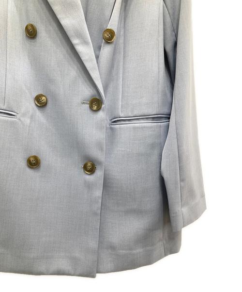 COLLAGE GALLARDAGALANTE（コラージュ ガリャルダガランテ）COLLAGE GALLARDAGALANTE (コラージュ ガリャルダガランテ) リネンライクブレザー ブルー サイズ:FREEの古着・服飾アイテム