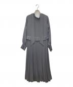 LEANN MOMENTリーンモーメント）の古着「ブラウスワンピース」｜グレー