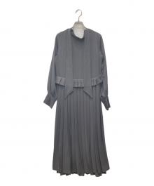 LEANN MOMENT（リーンモーメント）の古着「ブラウスワンピース」｜グレー