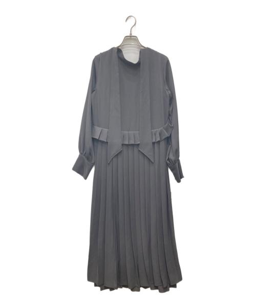 LEANN MOMENT（リーンモーメント）LEANN MOMENT (リーンモーメント) ブラウスワンピース グレー サイズ:Free 未使用品の古着・服飾アイテム