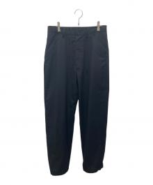 UNIVERSAL PRODUCTS.（ユニバーサルプロダクツ）の古着「No Tuck Wide Tapered Easy Pants」｜ブラック