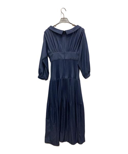 HER LIP TO（ハーリップトゥ）Her lip to (ハーリップトゥ) Pleated Open Shirt Dress ネイビー サイズ:Ｓの古着・服飾アイテム