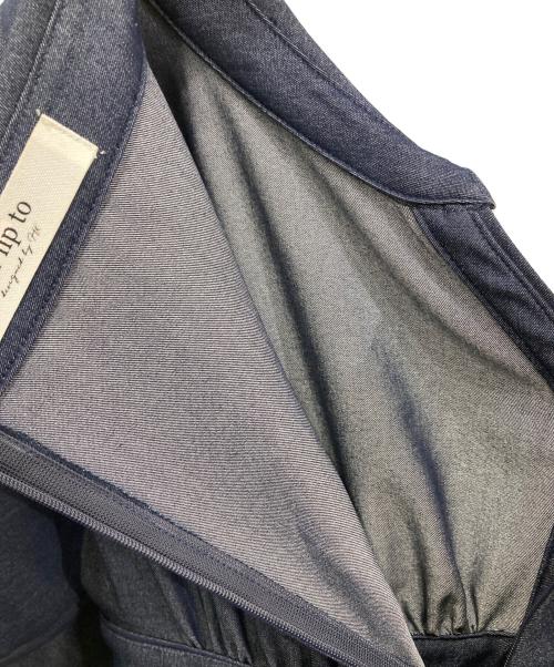 HER LIP TO（ハーリップトゥ）Her lip to (ハーリップトゥ) Pleated Open Shirt Dress ネイビー サイズ:Ｓの古着・服飾アイテム