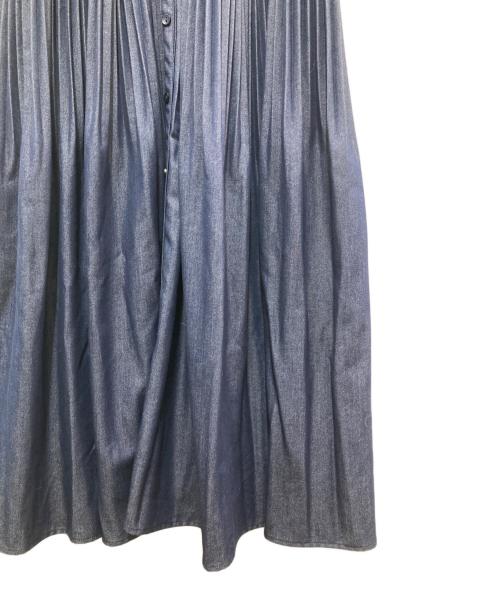 HER LIP TO（ハーリップトゥ）Her lip to (ハーリップトゥ) Pleated Open Shirt Dress ネイビー サイズ:Ｓの古着・服飾アイテム