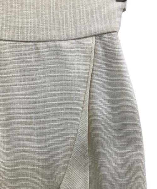 HER LIP TO（ハーリップトゥ）Her lip to (ハーリップトゥ) Double Belted Tweed Wrap Skirt アイボリー サイズ:Sの古着・服飾アイテム