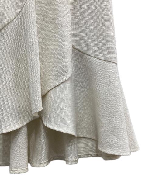 HER LIP TO（ハーリップトゥ）Her lip to (ハーリップトゥ) Double Belted Tweed Wrap Skirt アイボリー サイズ:Sの古着・服飾アイテム