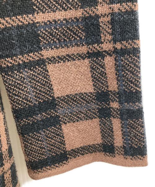 HER LIP TO（ハーリップトゥ）Her lip to (ハーリップトゥ) Check Jacquard Knit Dress ブラウン サイズ:Sの古着・服飾アイテム