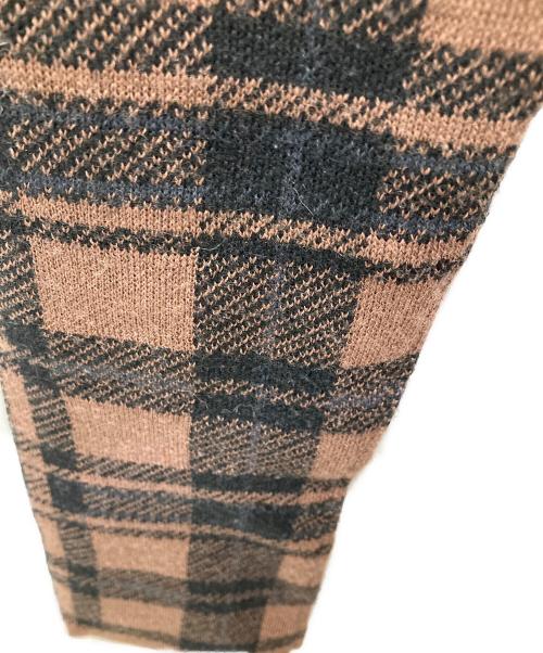 HER LIP TO（ハーリップトゥ）Her lip to (ハーリップトゥ) Check Jacquard Knit Dress ブラウン サイズ:Sの古着・服飾アイテム