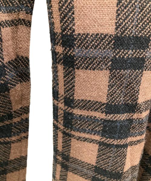 HER LIP TO（ハーリップトゥ）Her lip to (ハーリップトゥ) Check Jacquard Knit Dress ブラウン サイズ:Sの古着・服飾アイテム