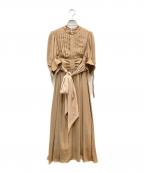 HER LIP TOハーリップトゥ）の古着「Victoria park long dress」｜ブラウン